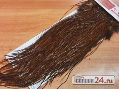 Седло петуха WHITING, градация Bronze Midge, цвет Grizzly Natural Brown